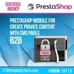 ماژول Private CMS (Section CMS Private) B2B 2.0.3 - قرار دادن مطالب و محتوای خصوصی در پرستاشاپ