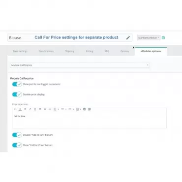 ماژول Call For Price + Call Back Product Button 3.4.3 - دکمه استعلام قیمت در صفحه محصول در پرستاشاپ