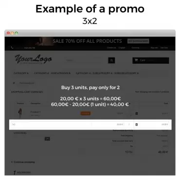 ماژول Promotions and discounts 3x2, sales, offers, packs 2.1.37 - تبلیغات و تخفیفات در پرستاشاپ