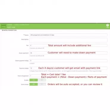 ماژول Partial Payment 1.7.12 - فروش و پرداخت اقساطی در پرستاشاپ