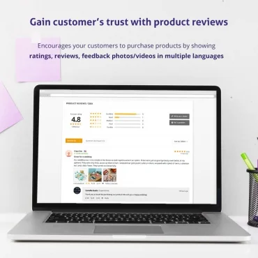 ماژول Trusted Reviews: Product reviews, ratings, Q&A 2.0.3 - پیشرفته ترین و قدرتمندترین ماژول نقد و بررسی و پرسش و پاسخ پرستاشاپ