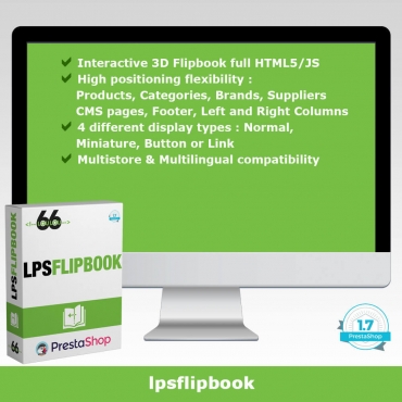 ماژول 3D Flipbook - Interactive PDF Catalog 8.0.1 - برای نمایش فایل پی دی اف در پرستاشاپ بصورت سه بعدی فلیپ بوک