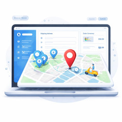ماژول جامع انتخاب و نمایش مکان روی نقشه در پرستاشاپ